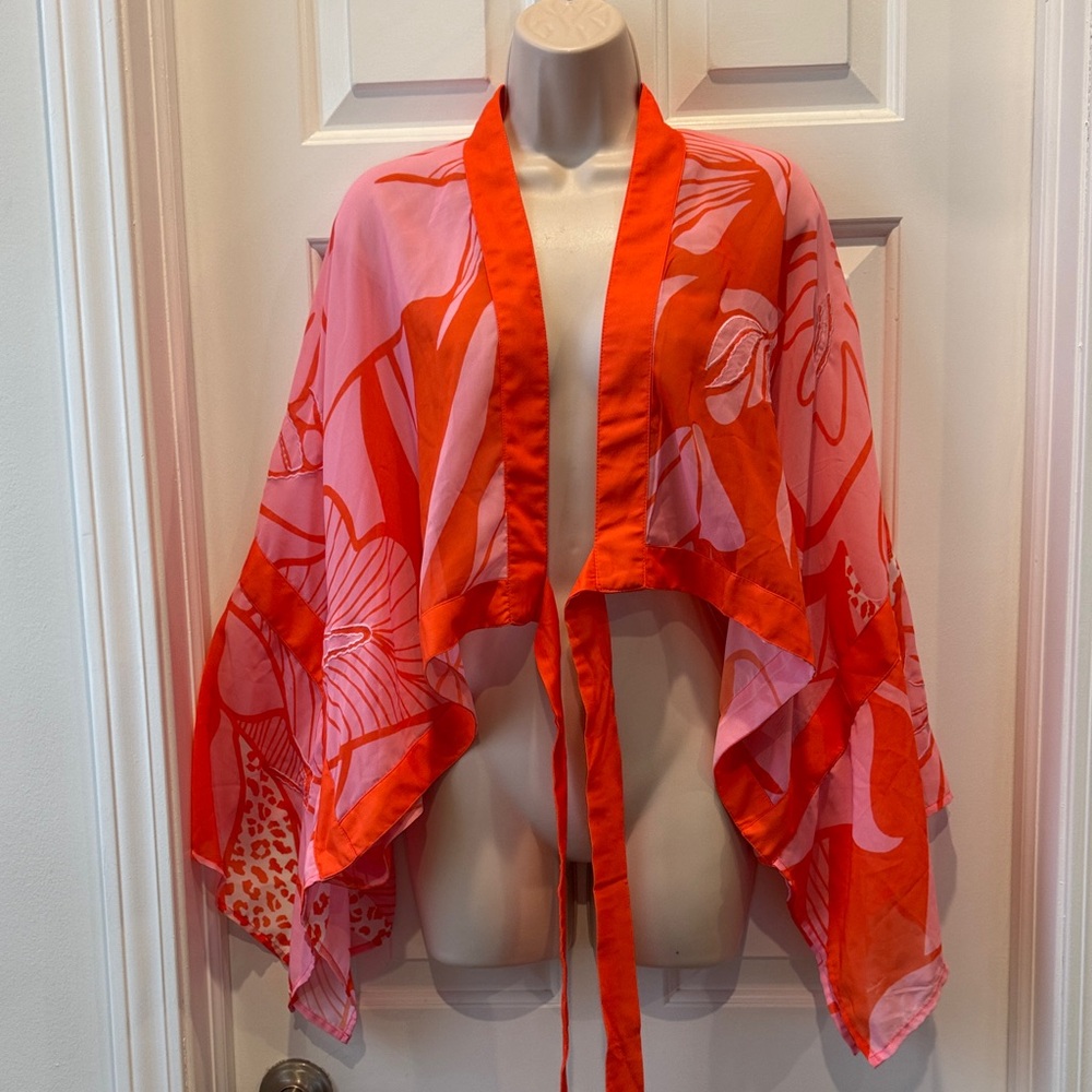 Anthropologie Tie-Front Soft Crop Blouse B One size NWT - Picture 3 of 11